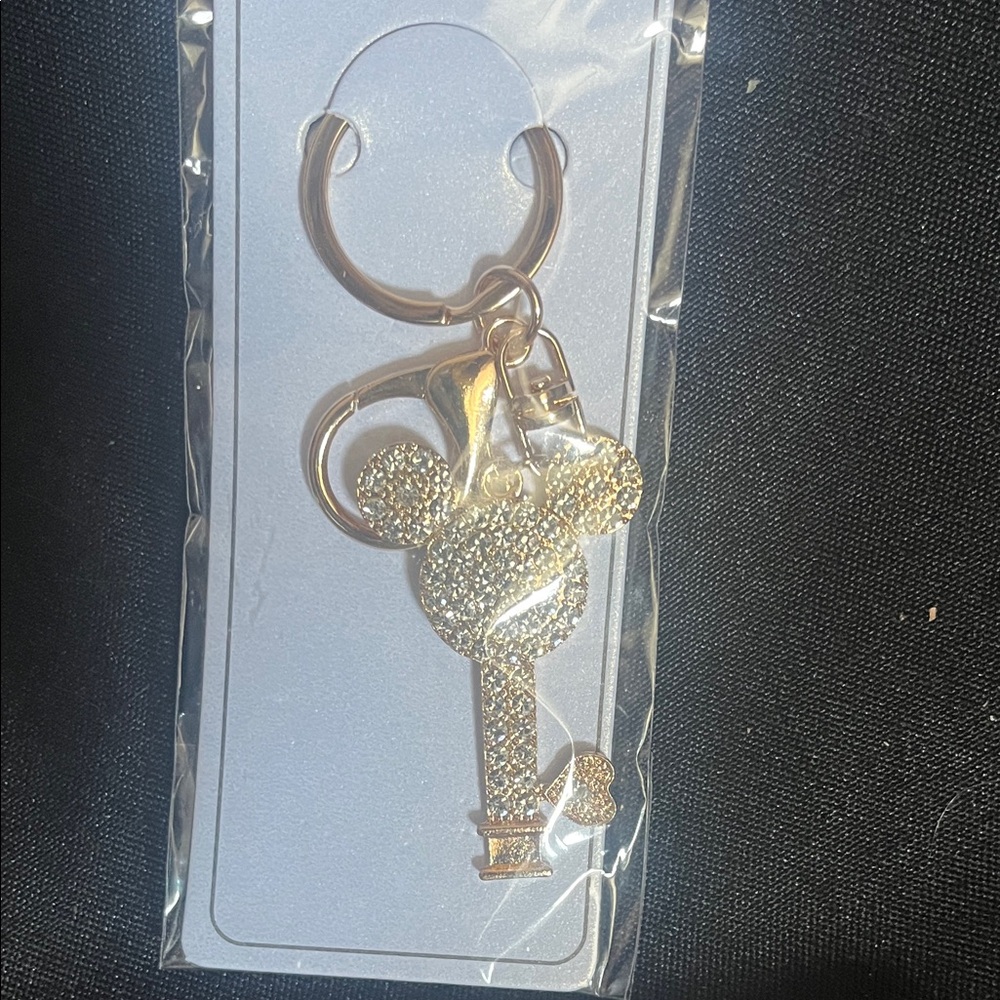 Fashion Jewelry Gold Glitter Mouse Key Holder - Picture 1 of 6